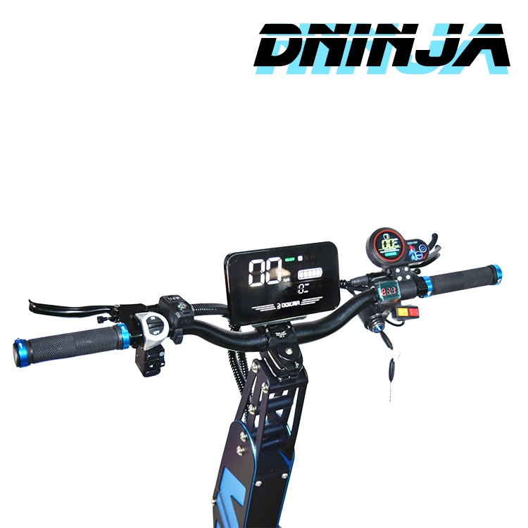 Dokma 72V New Blue Fashion Dninja Electric E Scooter 7000W 40ah Fash Riding with off Road Type 100km High Speed