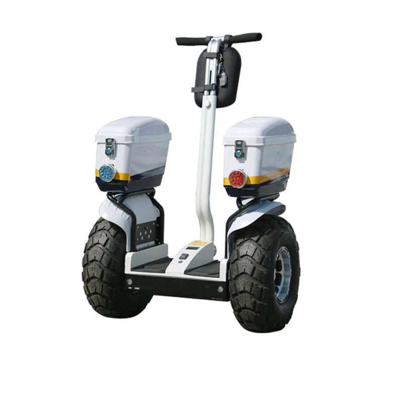 2 Wheel Self Balance Police Patrol 19 Inch off Road Tyre with Flash Light Beach Electric Cruiser Scooter