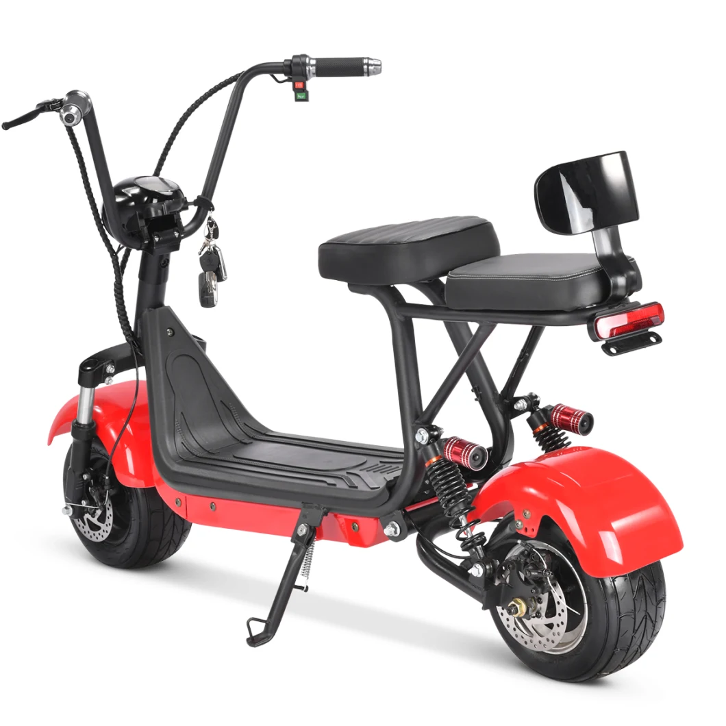 2021 New Arrival 48V 12ah off Road CE Approvel Cheap Red Mini Citycoco, E Scooter in China